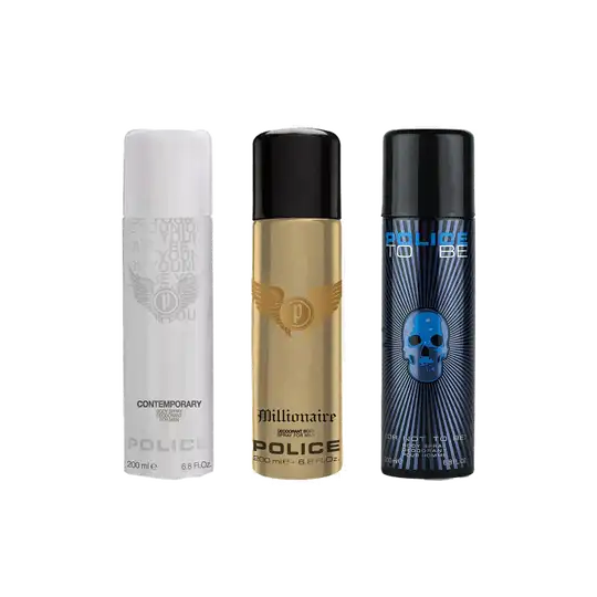 Police Combo Set : To Be, Millionaire, Contemporary Deo (3 pcs)