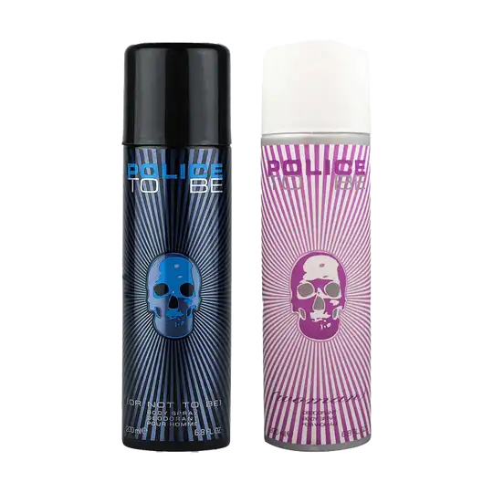 Police Combo Set : To Be Men, To Be Women Deodorant Spray (2 pcs)