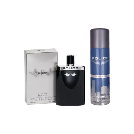 Police Silver Gift Set : Eau de Toilette, Deo (2 pcs)