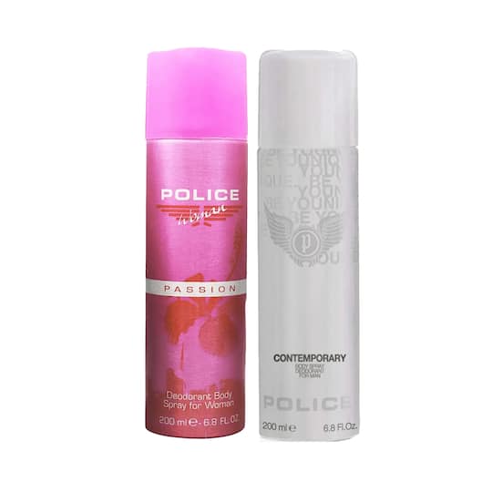Police Contemporary + Passion Femme Deodorant (Pack of 2)
