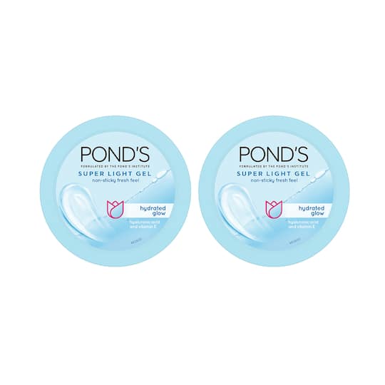 Pond's Super Light Gel Oil Free Moisturiser With Hyaluronic Acid + Vitamin E - Pack Of 2