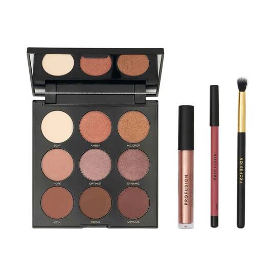 Profusion Cosmetics Mixed Metals Eyes & Lips Set - Nude (4 Pcs)