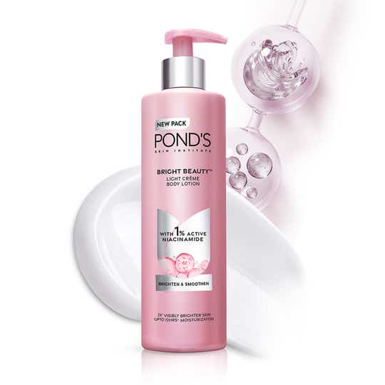Pond's Bright Beauty Light Crème Body Lotion for Smooth & Bright Skin,For All Skin Types, (600ml)