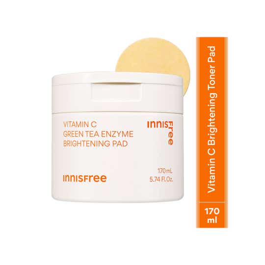 Innisfree Vitamin C Green Tea Toner Pad Brightens & Smooths Skin