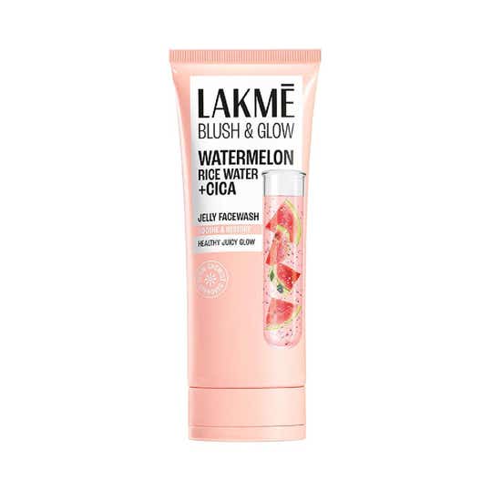 Lakme Blush & Glow Watermelon Rice Water + Cica Jelly Facewash (100 g)