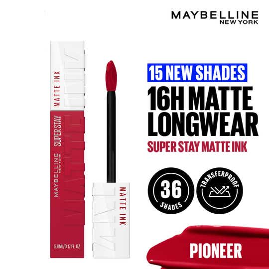 Maybelline New York Super Stay Matte Ink Liquid Lipstick - 20 Pioneer (5ml)