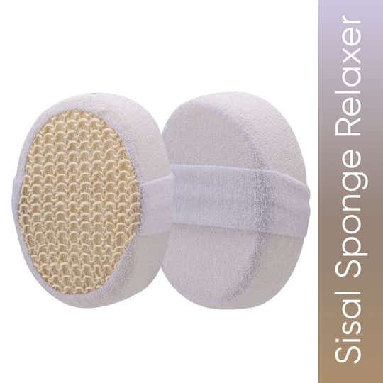 Vega Sisal Sponge Relaxer Bath Shower Loofah Scrubber Exfoliator for Women & Men (NBA 3/2) (58 g)