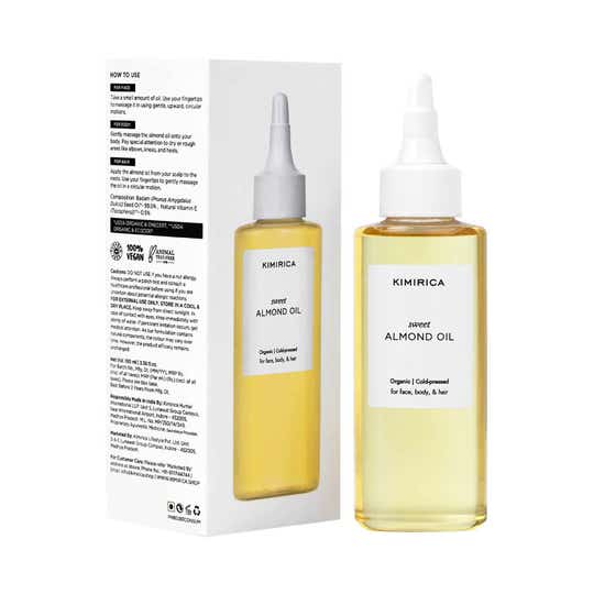 Kimirica 100% Pure Cold-Pressed Extra Virgin Sweet Almond Oil (100 ml)