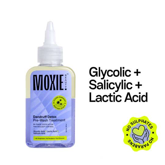 Moxie Beauty Anti-Dandruff Pre-wash Treatment with AHA-BHA Complex for Refreshed Scalp (200 ml)