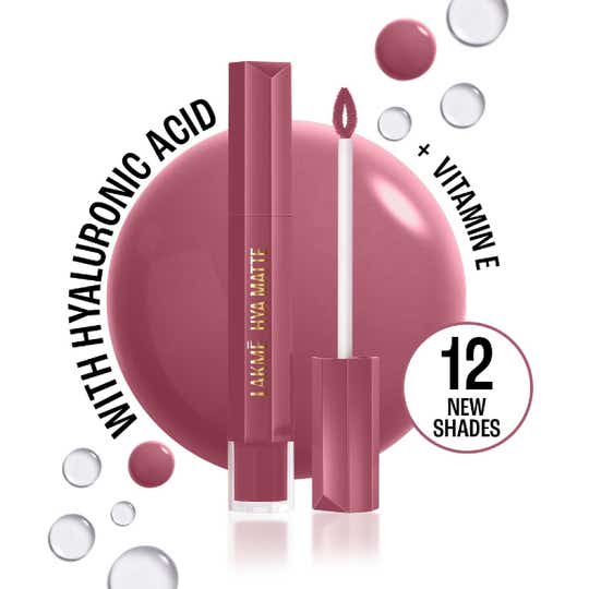 Lakme 9 To 5 Hya Matte Hydrating Liquid Lipstick - Pro Pink (5.3 ml)