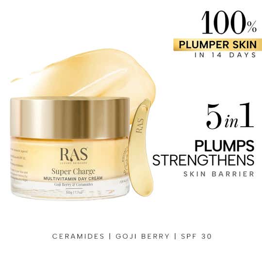 Ras Luxury Skincare Super Charge Multivitamin Day Cream With SPF 30 PA++++ (50 g)