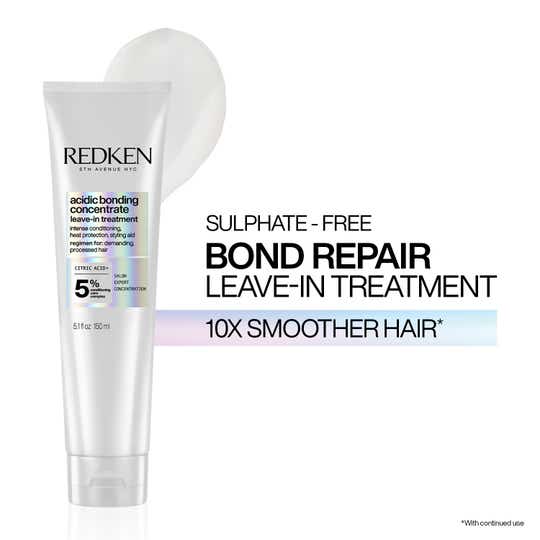 REDKEN Acidic Bonding Concentrate Leave In Treatment,Bond Repair For Damaged and Frizzy Hair (150 ml)