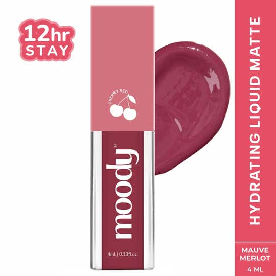 Moody Drip Matte Liquid Lipstick - Mauve Merlot (4 ml)