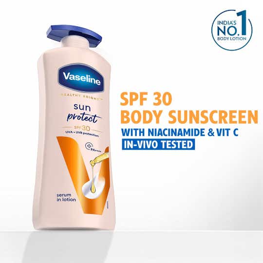 Vaseline Sun Protect SPF 30 UVA + UVB PA+++ Body Lotion (600 ml)