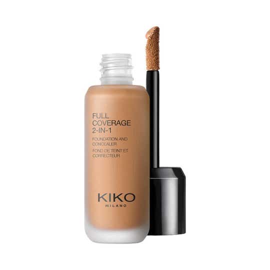 KIKO Milano Full Coverage 2-In-1 Foundation & Concealer - WB105 Warm Beige (25 ml)