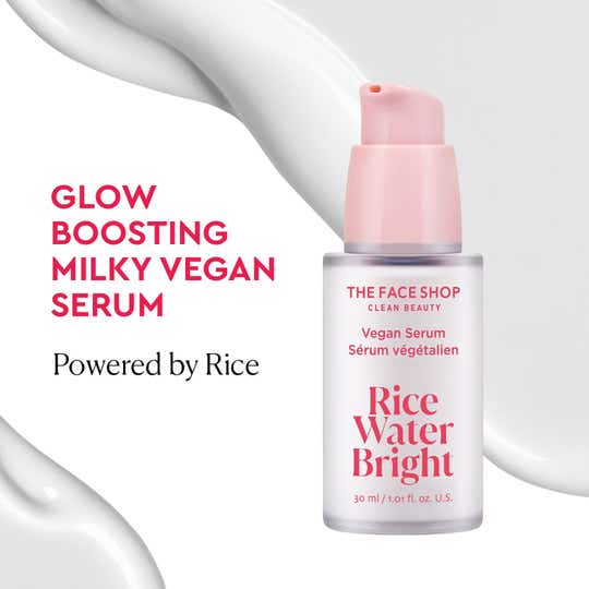 The Face Shop Rice Water Serum with Niacinamide & HA Brightens Skin Fades Blemishes & Acne Marks (30 ml)