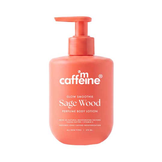 mCaffeine Glow Smoothie Sage Wood Perfume Body Lotion (275 ml)