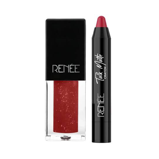 RENEE Starlet Style Signature Makeup Pairing Combo - Lipstick + Lip Gloss