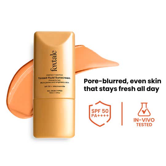 Foxtale Perfect Match Tinted Fluid Sunscreen - Clay (50 ml)