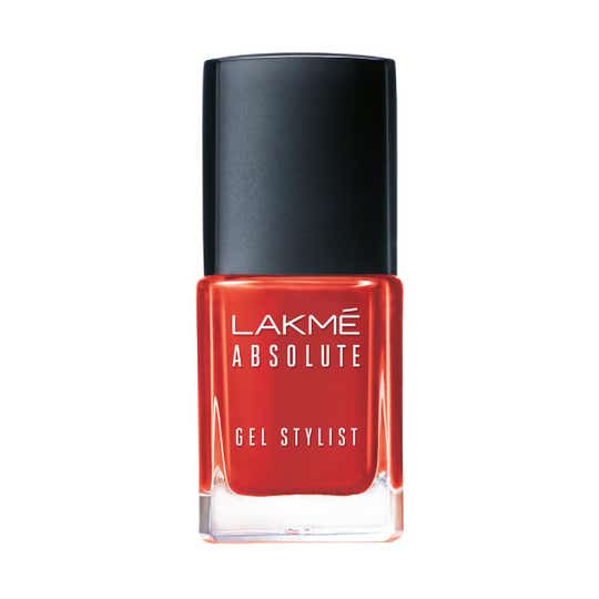 Lakme Absolute Gel Stylist Nail Color - Tomato Tango (12 ml)