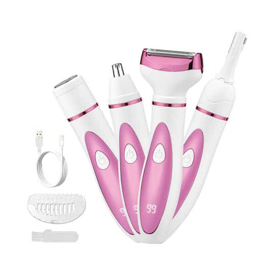 SEMINO 4 In 1 Multi Function Trimmer Set for Women - Pink