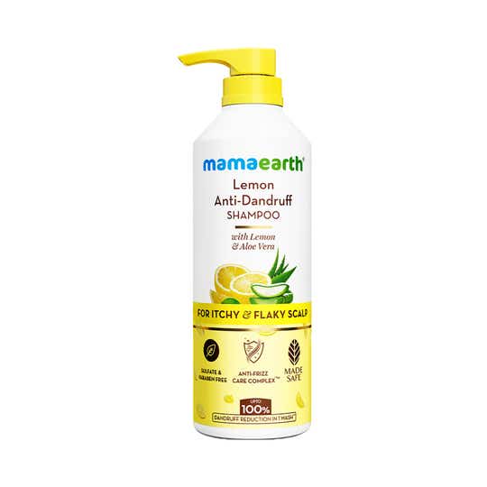 Mamaearth Lemon Anti-Dandruff Shampoo (600 ml)