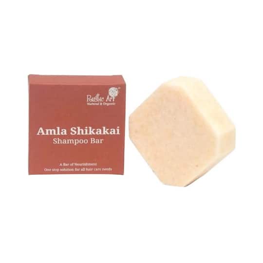 Rustic Art Organic Amla Shikakai Shampoo Bar (75g)