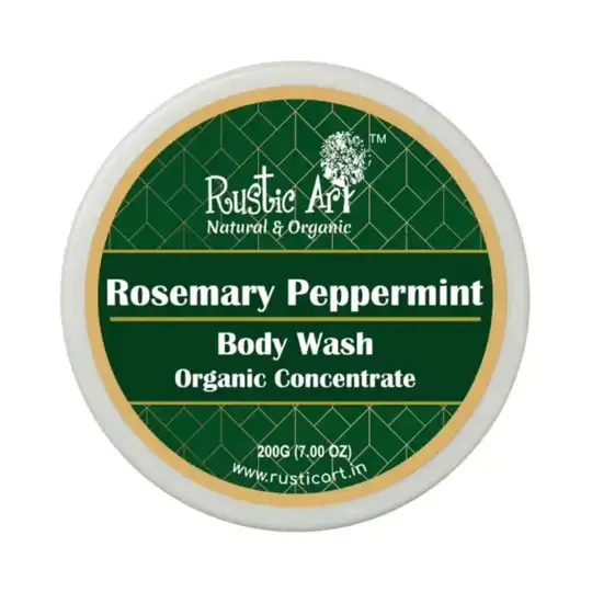 Rustic Art Organic Concentrate Rosemary Peppermint Body Wash (200g)