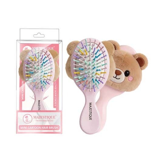 Majestique Mini Cartoon Travel Friendly Hair Brush for Kids