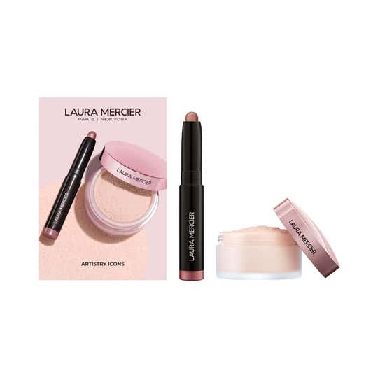 Laura Mercier Artistry Icons Translucent Loose Powder & Mini Caviar Stick Eye Shadow Set (2 pcs)