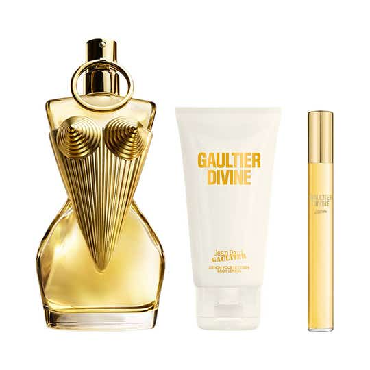 Jean Paul Gaultier Gaultier Divine EDP with Body Lotion & Megaspritzer (3 pcs)