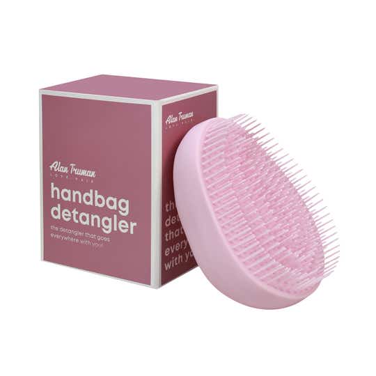 Alan Truman Handbag Detangler - Compact Detangling Brush - Pink