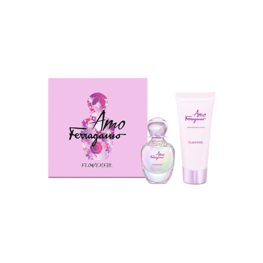 Salvatore Ferragamo Amo Flowerul Kit : Eau de Parfum, Body Lotion (2 pcs)