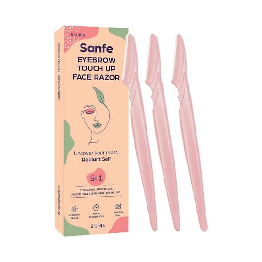 Sanfe Eyebrow Touch Up Face Razor - (3Pcs)