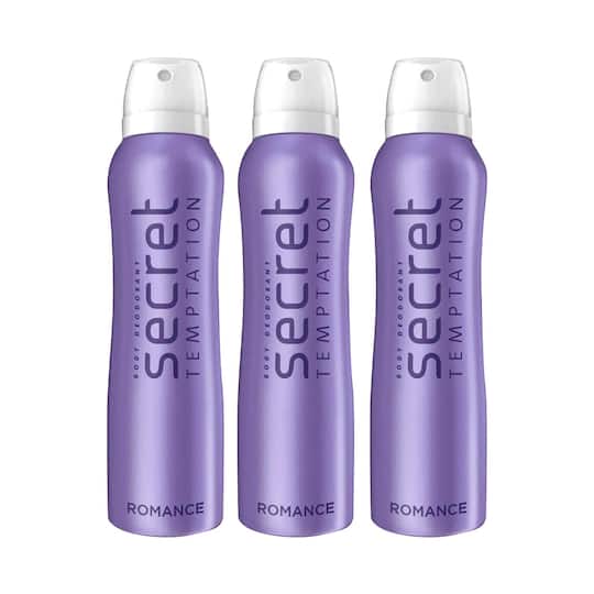 Secret Temptation Romance Daily Freshness Deodorant Body Spray (225 ml) (Pack of 3) Combo