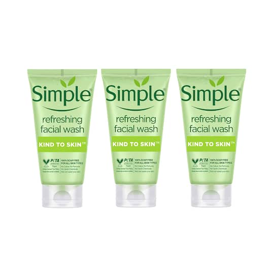 Simple Kind To Skin Refreshing Facial Wash (Pack of 3) Combo