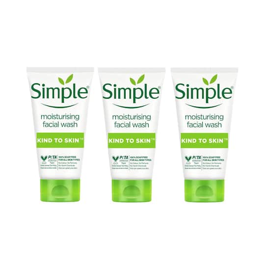 Simple Kind To Skin Moisturising Facial Wash (Pack of 3) Combo