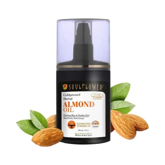 Soulflower Coldpressed Herbal Almond Oil - (120ml)