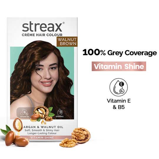Streax Hair Colour - 5.4 Walnut Brown (70gm+50ml)