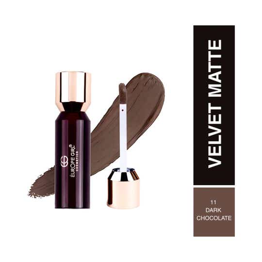 Europe Girl Velvet Matte Liquid Lipstick - Dark Chocolate 11 (3.5 g)