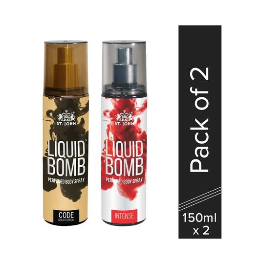 ST.JOHN Liquid Bomb Intense & Code Parfum Body Spray (2 Pcs)