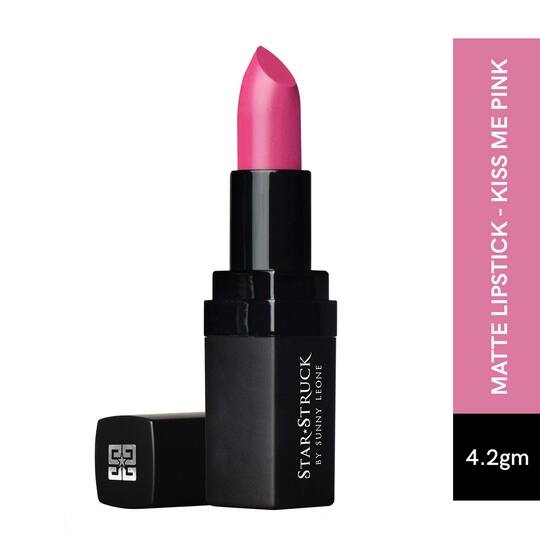 Star Struck by Sunny Leone Intense Matte Lipstick - Kiss Me Pink (4.2g)