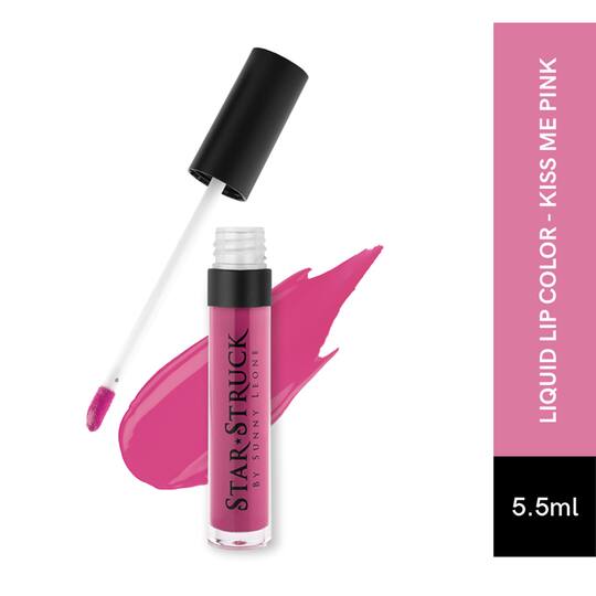 Star Struck by Sunny Leone Liquid Lip Color - Kiss Me Pink (5.5ml)