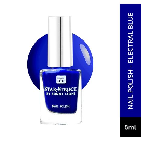 Star Struck by Sunny Leone Nail Polish - Electral Blue (8ml)