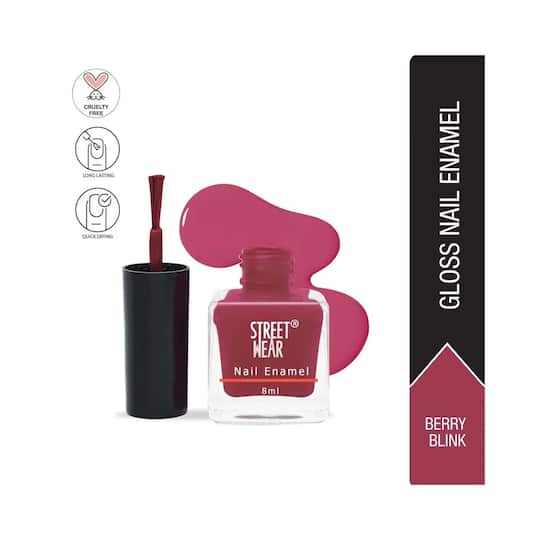 STREETWEAR Glossy Nail Enamel - 11 Berry Blink (8ml)