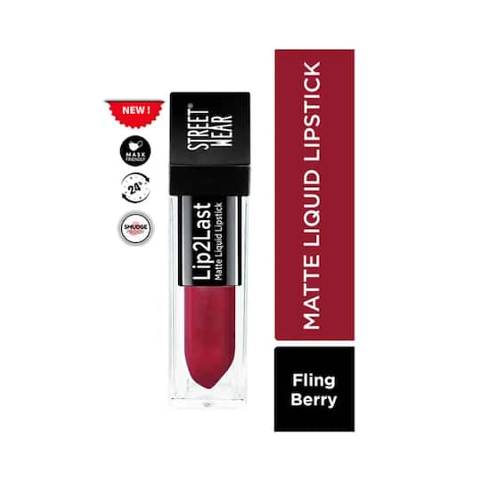 STREETWEAR Lip2Last Matte Liquid Lipstick - Fling Berry (5ml)