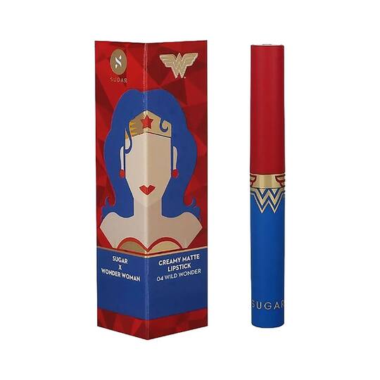 SUGAR Cosmetics Wonder Woman Creamy Matte Lipstick - 04 Wild Wonder (2g)
