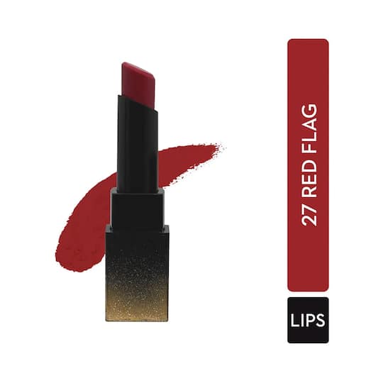 SUGAR Cosmetics Nothing Else Matter Longwear Lipstick - 27 Red Flag (Bright Red/Blood Red) (3.5g)