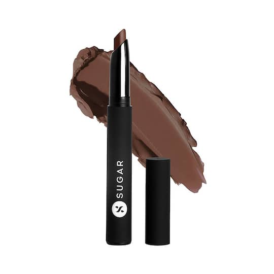 SUGAR Cosmetics Matte Attack Transferproof Lipstick - 14 Caffeine Bandit (Chocolate Brown) (2g)