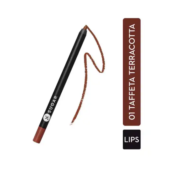 SUGAR Cosmetics Lipping On The Edge Lip Liner - 01 Taffeta Terracotta (1.2g)